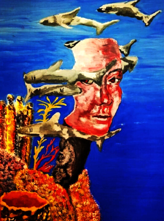 Inspired by the Unknown Sculptor 绘画, 21.7x13.8 in
