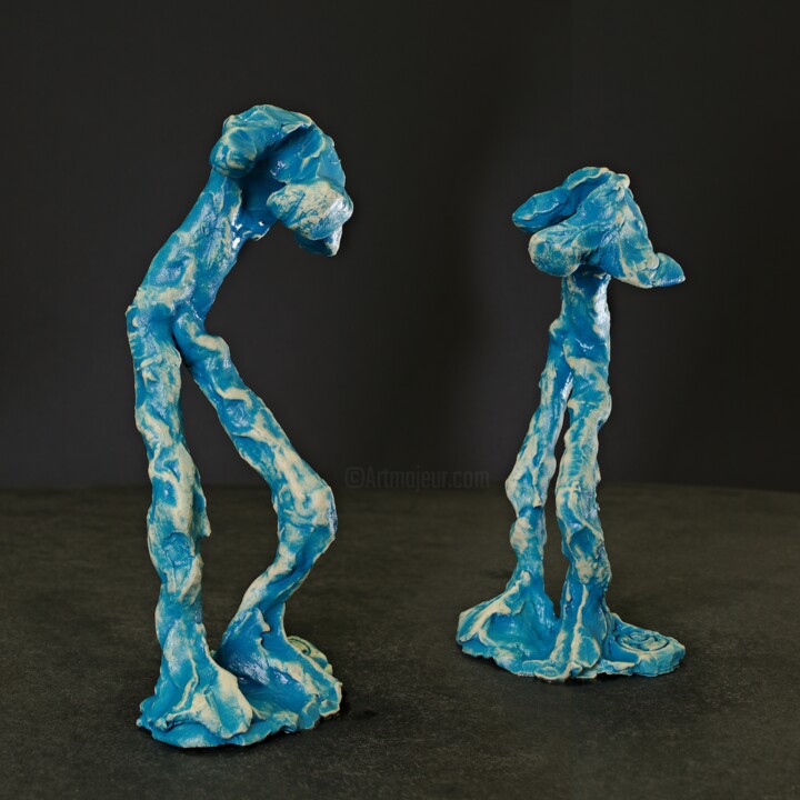 Sculpture titled "Weakness of will" by Prof. Andreas Loeschner-Gornau, Original Artwork, Ceramics