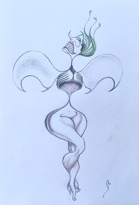 Une belle plante Рисунок, 7,9x11,8 in