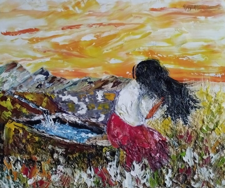 RENDEZ VOUS Pintura, 15x18,1 in