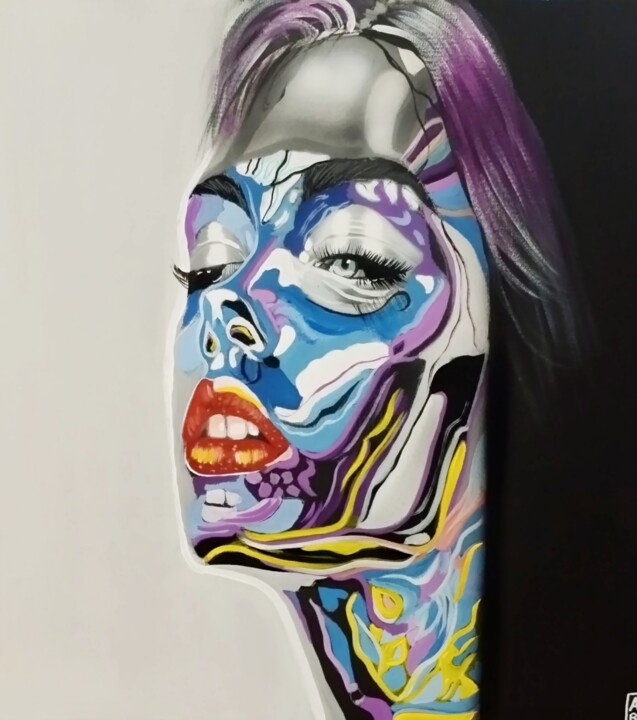 Multicolore 绘画, 19.7x19.7 in