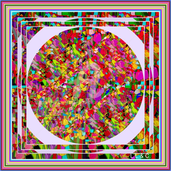 Textile Art titled "FOULARD ARTISTICI I…" by Laila Lago & C. By Iannilli Antonella, Original Artwork, Textile fiber