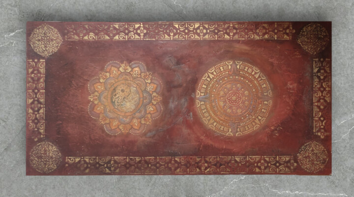 Alianza Sagrada 绘画, 22.1x49.6 in