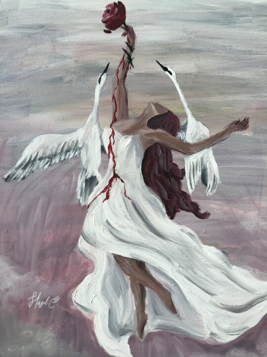 The risk of loving 绘画, 19.7x15.8 in