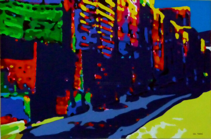 Tapis (Marrakech ) Pintura, 12,6x18,9 in