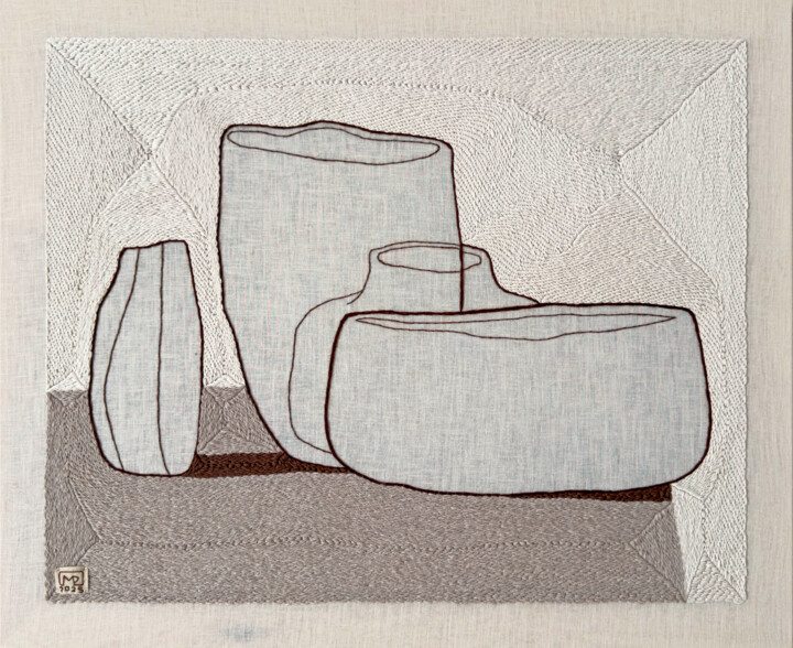 Vase Composition XVI’25 Tekstil Sanatı, 23,6x28,7 in