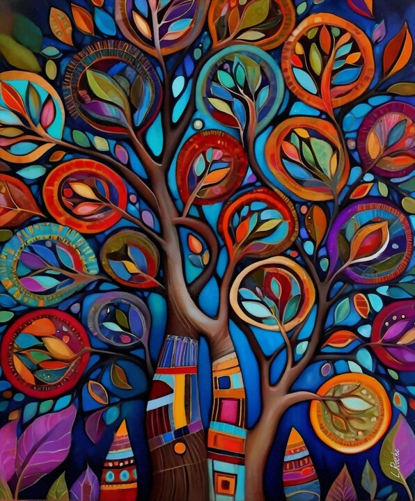 ARBOL 2 Schilderij, 27,6x22,8 in