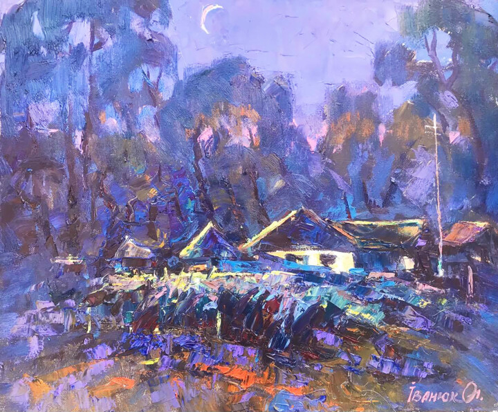 At Midnight Painting, 19.7x23.6 in