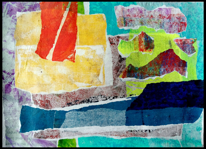 New Flag 拼贴, 9x12 in