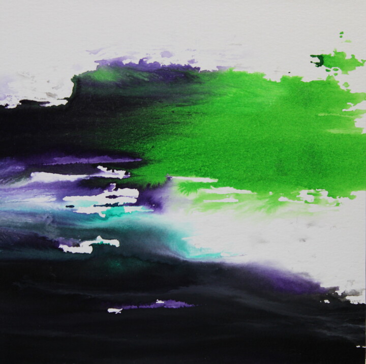 Le Marcheur II – L’espace traversé 绘画, 8x8 in
