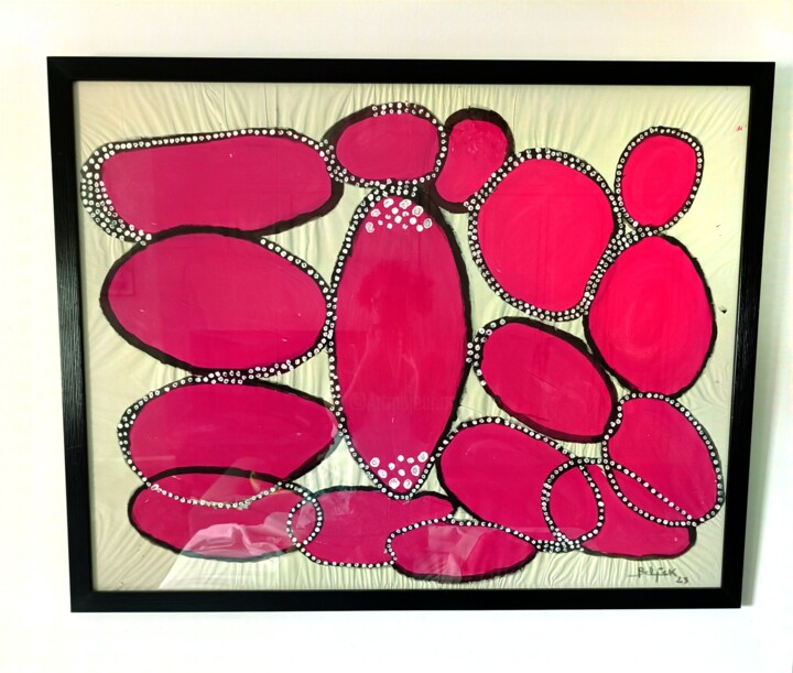 Fruit de la lumière Artiste : Belfek – Chiraz Belfekih Tech 纺织艺术, 43.3x35.4 in