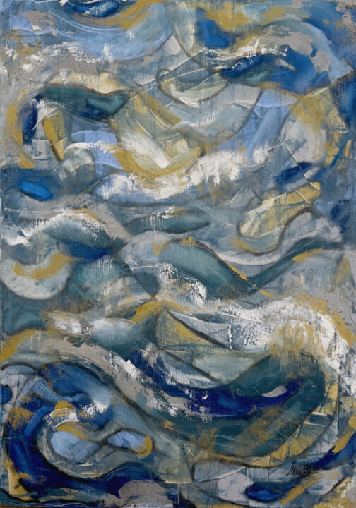 "Waves" Картина, 27,6x19,5 in