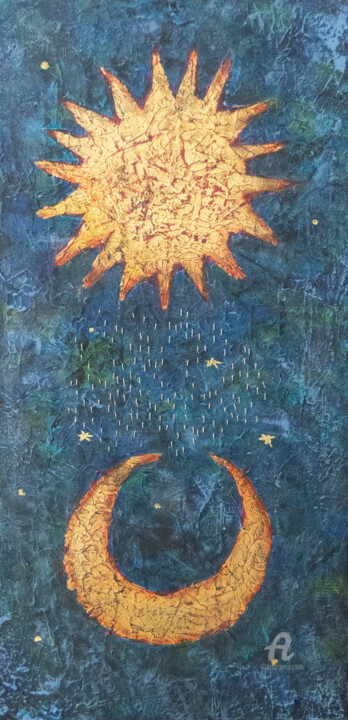 Celestial Solitude Tablo, 19,7x7,9 in