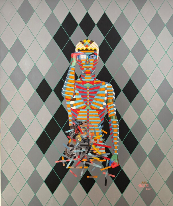 绘画,  47.2x39.4 in 