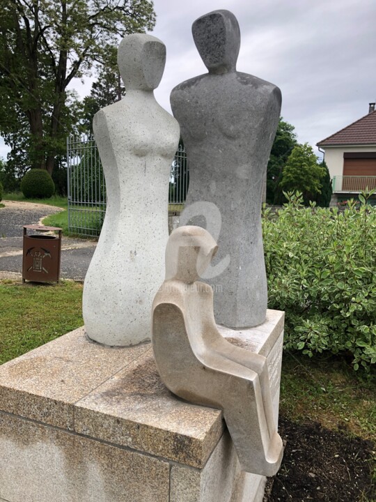 la famille 雕塑, 94.5x55.1 in