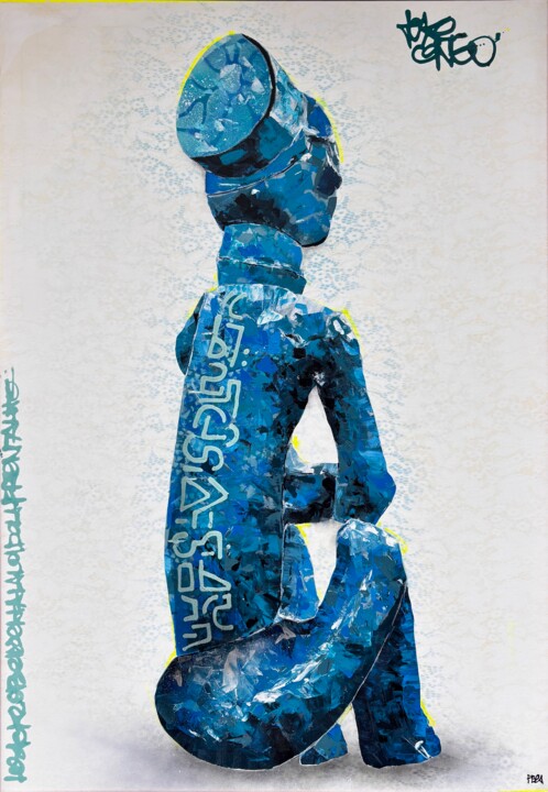 Teke Congo Pintura, 45,7x31,9 in