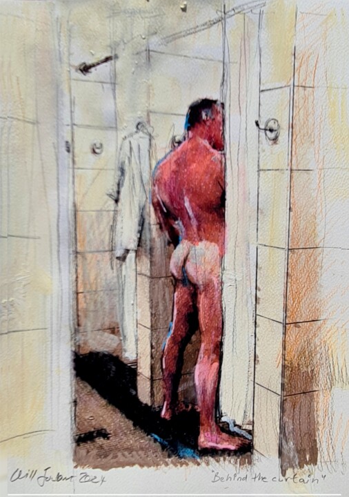 Behind the Curtain Tablo, 16,5x11,7 in