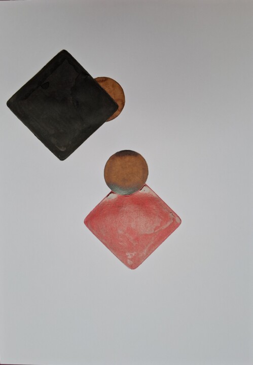 Composition en tasse et ravier n°3 Pittura, 25,8x16,5 in