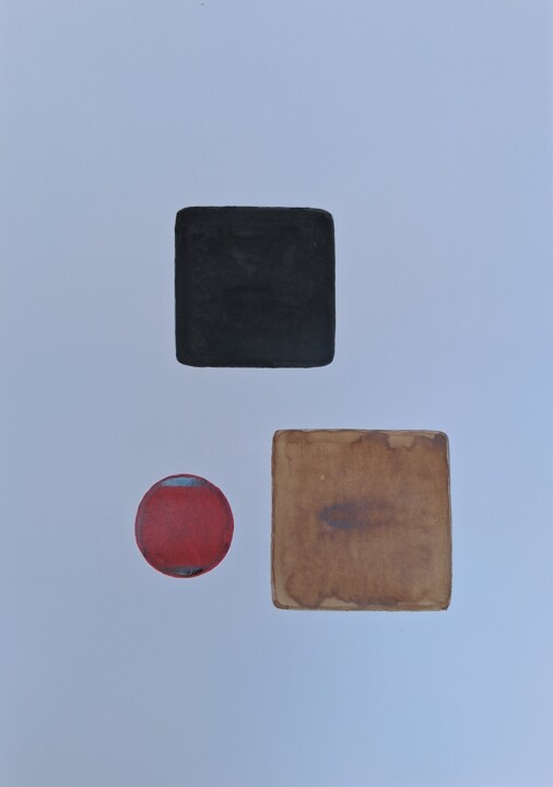 Composition en tasse et ravier n°4 Pittura, 25,8x16,5 in