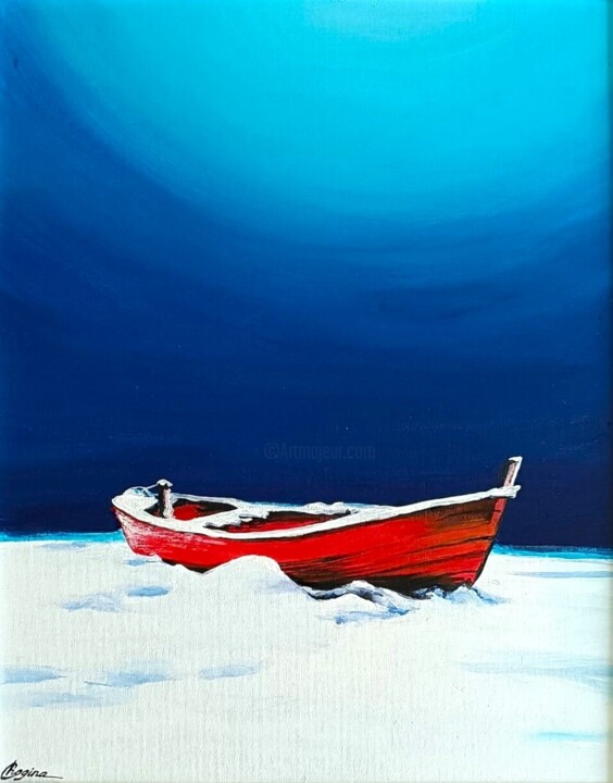 In snow captivity Pittura, 19,7x15,8 in