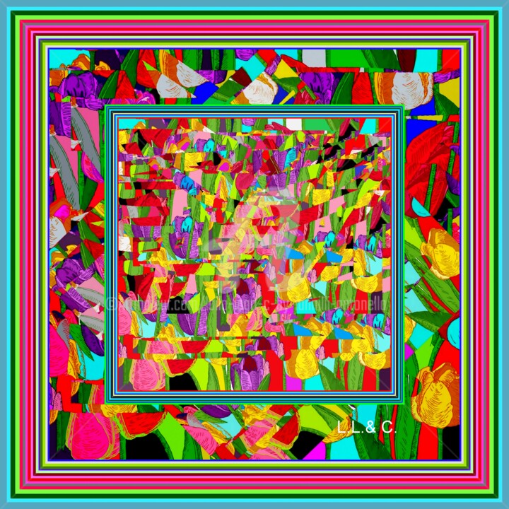 Textile Art titled "FOULARD ARTISTICI I…" by Laila Lago & C. By Iannilli Antonella, Original Artwork, Textile fiber