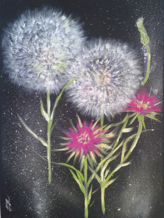 Kozibród (Tragopogon L.) 2 绘画, 27.6x19.7 in
