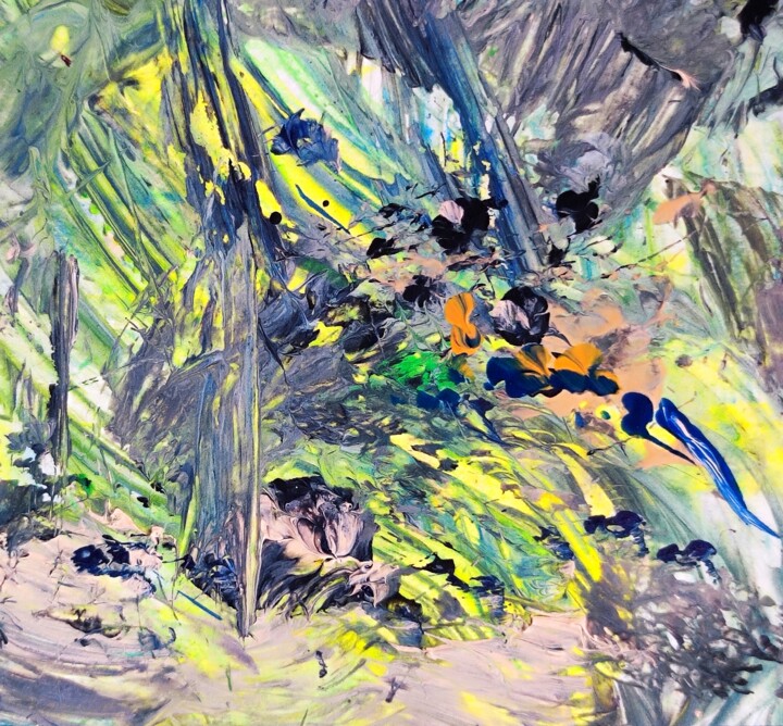 "Spontaneous action…" başlıklı Tablo Milto Sideris tarafından, Orijinal sanat, Akrilik