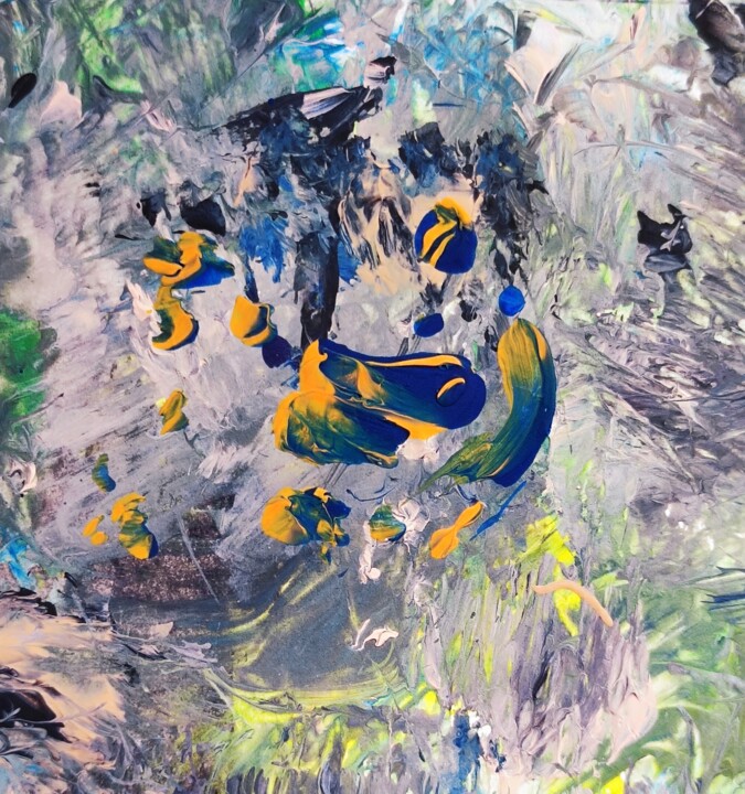 "Spontaneous action…" başlıklı Tablo Milto Sideris tarafından, Orijinal sanat, Akrilik