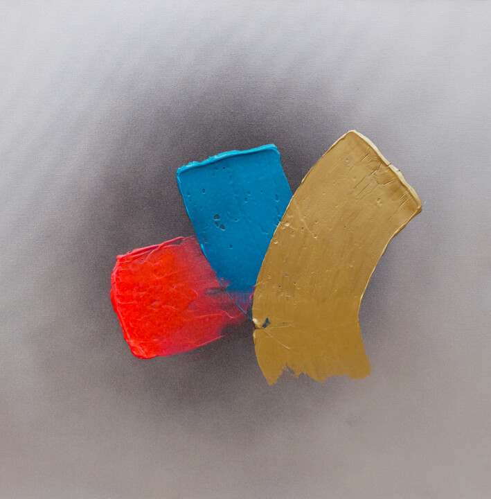 Malerei mit dem Titel "Fork" von Julie Bevan, Original-Kunstwerk, Acryl Auf Keilrahmen aus Holz montiert