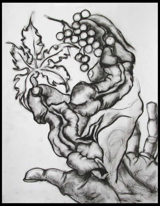 La grappe 1 Disegno, 25,6x19,7 in