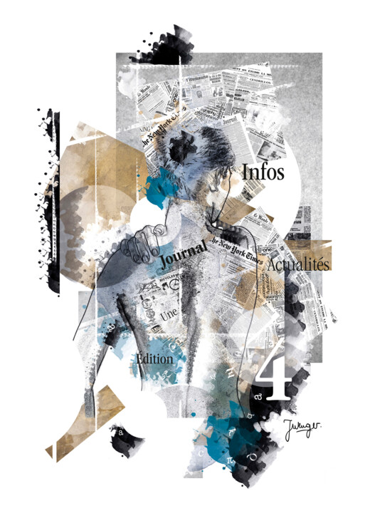 portrait d'une Femme de dos 数字艺术