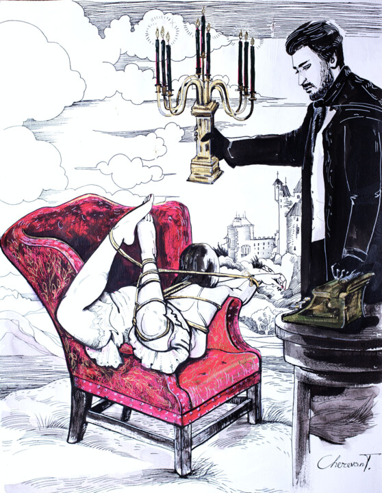 Fantasies of the poet 图画, 25.6x19.7 in