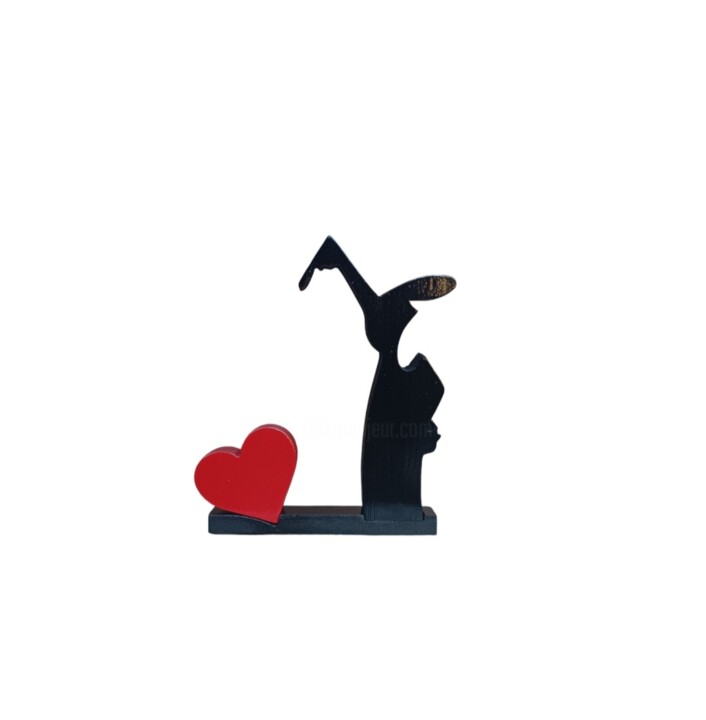 La linea's heart 雕塑, 4.7x4.3 in