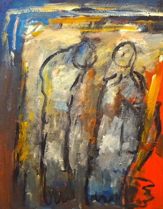 Composition 7017 绘画, 35.4x27.6 in