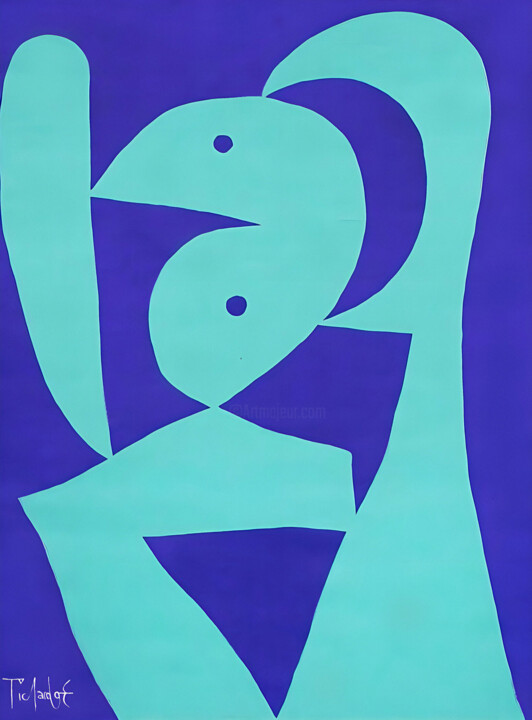 cuerpo verde 绘画, 59.1x43.3 in