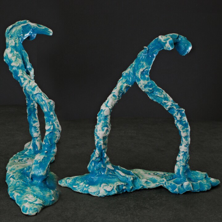 Sculpture titled "an arduous journey" by Prof. Andreas Loeschner-Gornau, Original Artwork, Ceramics