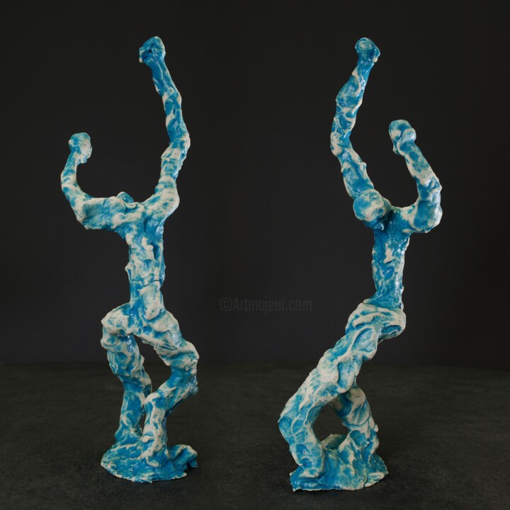 Sculpture titled "outrage" by Prof. Andreas Loeschner-Gornau, Original Artwork, Glass