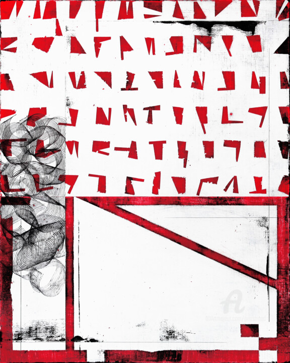 Painting titled "Invisible Narrative…" by Petr Strnad, Original Artwork, Acrylic