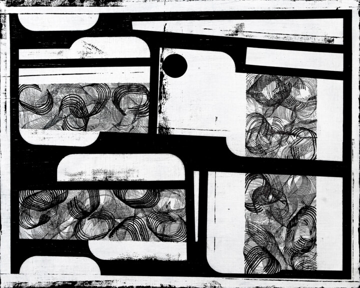 Painting titled "Invisible Narrative…" by Petr Strnad, Original Artwork, Acrylic