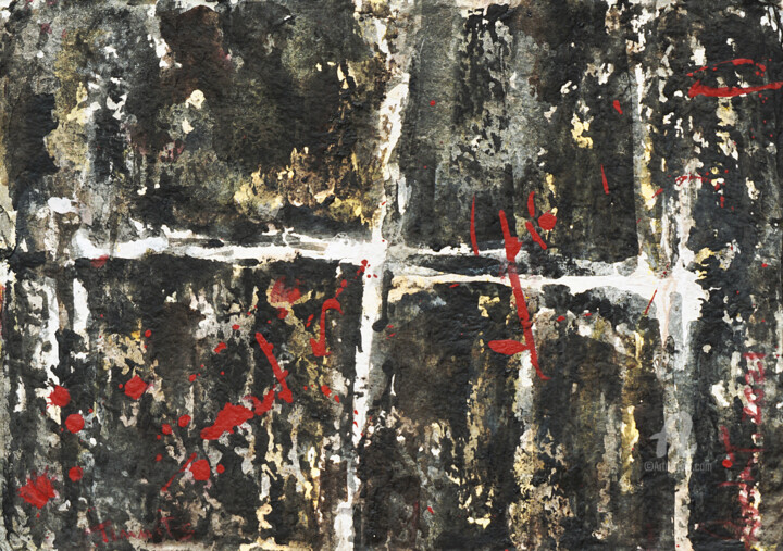 Schilderij getiteld "Tinnitus" door Gordonartist1, Origineel Kunstwerk, Acryl