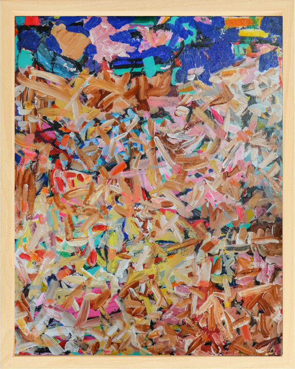 Painting titled "The price of freedo…" by Geert Lemmers, Original Artwork, Acrylic Mounted on Wood Panel