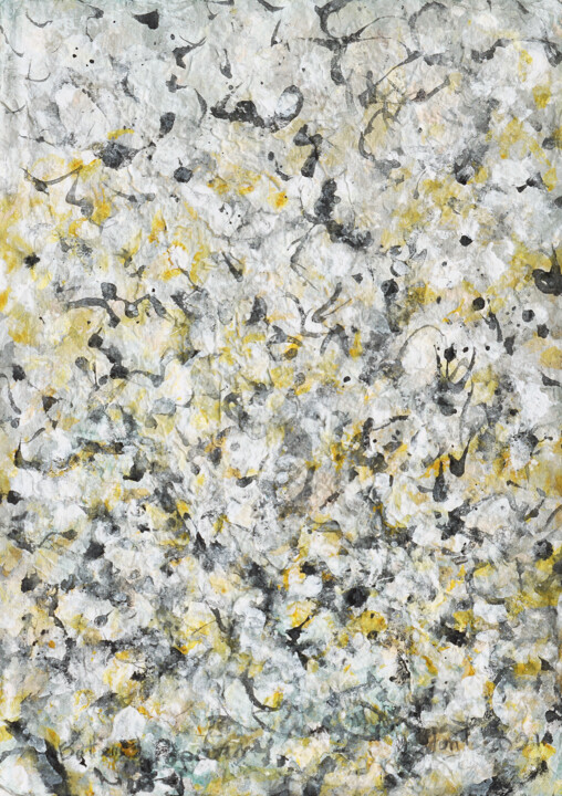 Schilderij getiteld "Buttered popcorn" door Gordonartist1, Origineel Kunstwerk, Acryl