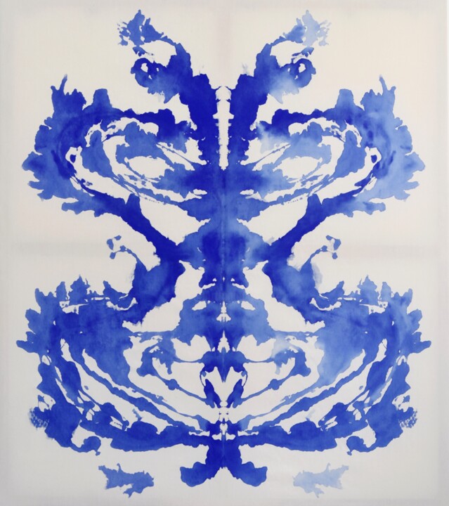 Blue Mirroring #4 Картина, 63x55,1 in