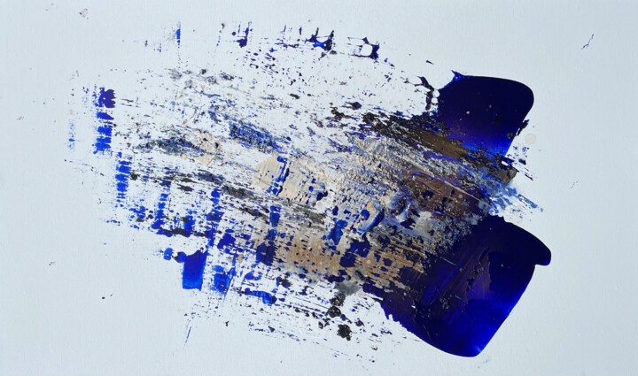 Blues 绘画, 23.6x39.4 in