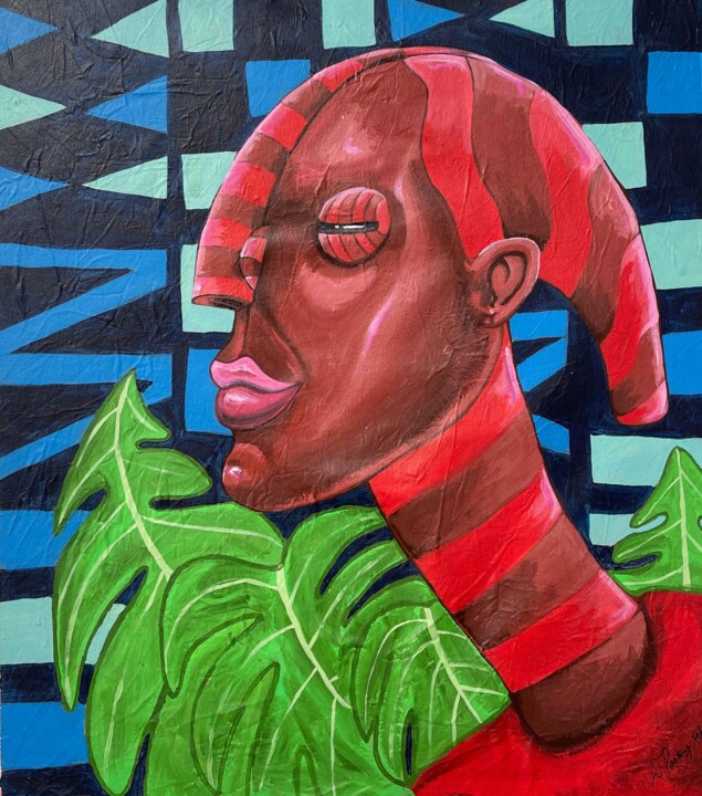 Painting titled "Carbide" by Ahmed Partey, Original Artwork, Acrylic