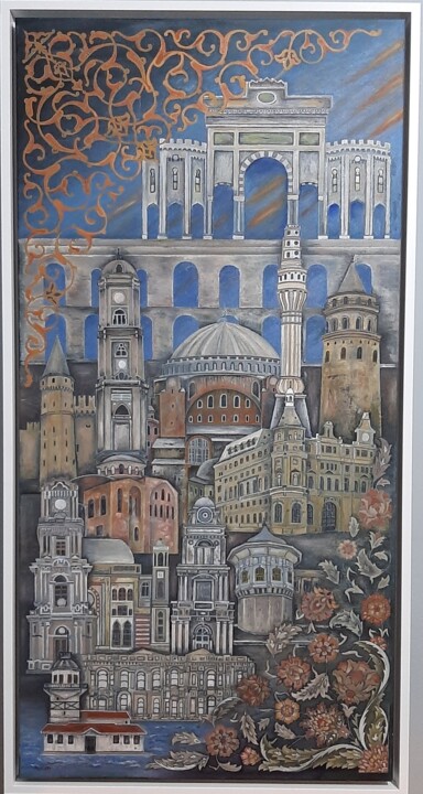 Human-ist-anbul 绘画, 47.2x23.6 in