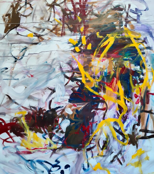 Peinture intitulée "My doodles" par Emily Starck, Œuvre d'art originale, Acrylique Monté sur Châssis en bois