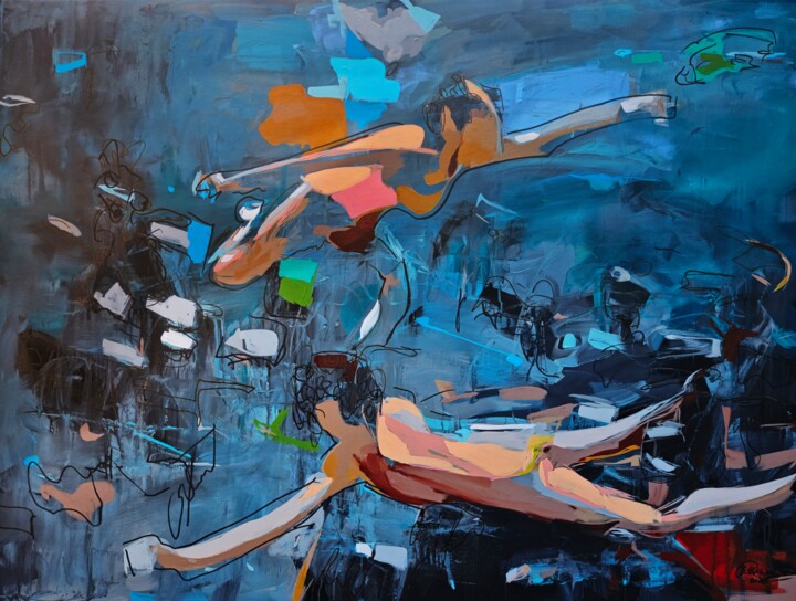 In water 绘画, 35.4x47.2 in