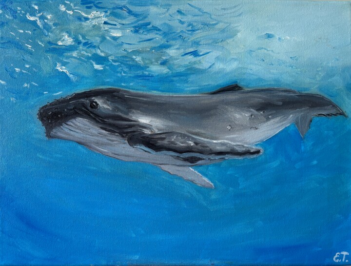 Ocean Dweller 绘画, 11.8x15.8 in
