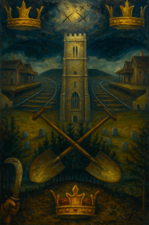 A Warning To The Curious 绘画, 21.3x14.2 in